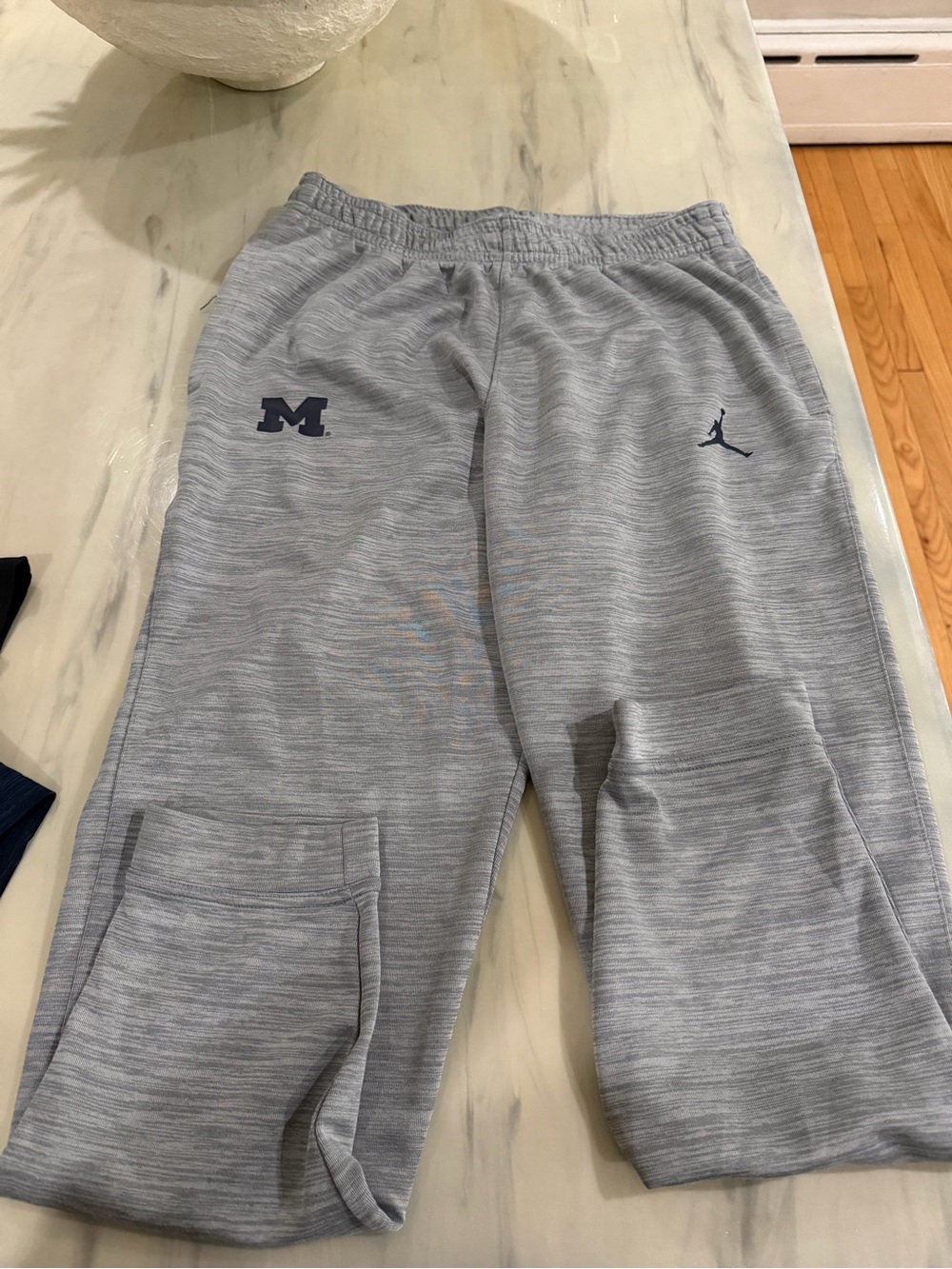 Jordan Gray Heather Michigan Athletic Sweatpants